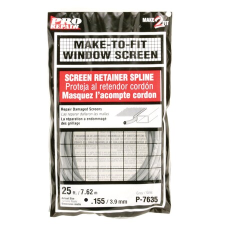 Prime-Line SPLINE SCREEN0.16""X25' P7635